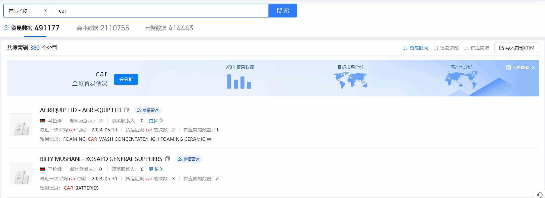 马拉维海关数据,海关数据,Topay 钱包(中国)海关数据
