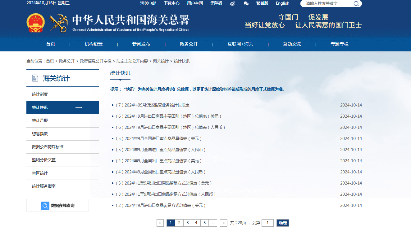 海关总署官网 海关总署官网